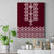 Ukraine Folk Pattern Canvas Wall Art Ukrainian Wine Red Version - Wonder Print Shop