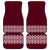 Ukraine Folk Pattern Car Mats Ukrainian Wine Red Version - Wonder Print Shop