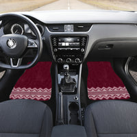 Ukraine Folk Pattern Car Mats Ukrainian Wine Red Version - Wonder Print Shop