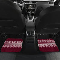 Ukraine Folk Pattern Car Mats Ukrainian Wine Red Version - Wonder Print Shop