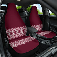 Ukraine Folk Pattern Car Seat Cover Ukrainian Wine Red Version - Wonder Print Shop