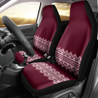 Ukraine Folk Pattern Car Seat Cover Ukrainian Wine Red Version - Wonder Print Shop
