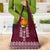 Ukraine Folk Pattern Grocery Bag Ukrainian Wine Red Version
