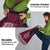 Ukraine Folk Pattern Grocery Bag Ukrainian Wine Red Version
