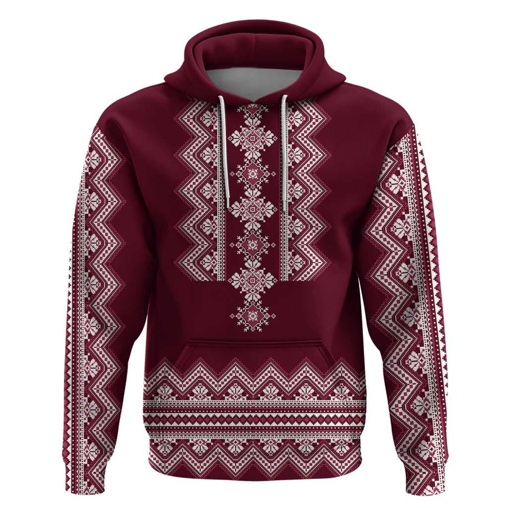 ukraine-folk-pattern-hoodie-ukrainian-wine-red-version