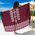 Ukraine Folk Pattern Sarong Ukrainian Wine Red Version - Wonder Print Shop