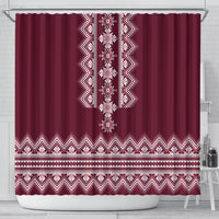 ukraine-folk-pattern-shower-curtain-ukrainian-wine-red-version