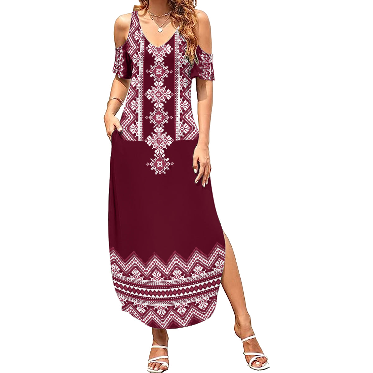 ukraine-folk-pattern-summer-maxi-dress-ukrainian-wine-red-version