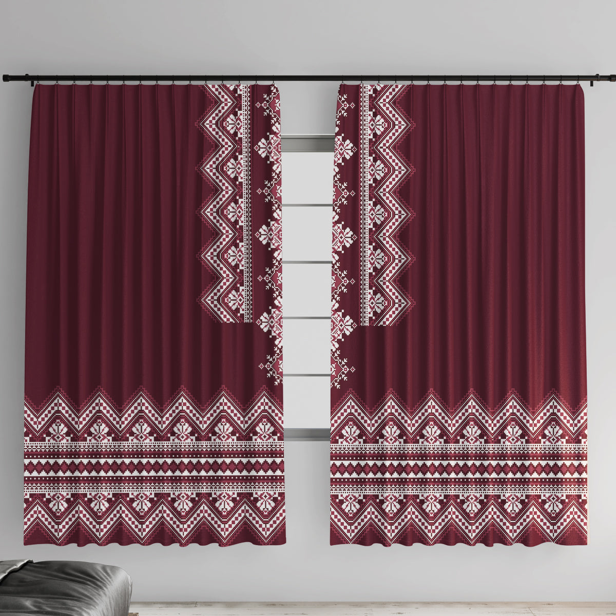 ukraine-folk-pattern-window-curtain-ukrainian-wine-red-version