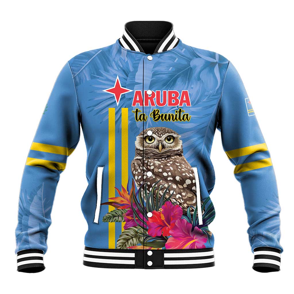 Aruba ta Bonita Baseball Jacket Aruba Shoco Tropical Vibe - Wonder Print Shop