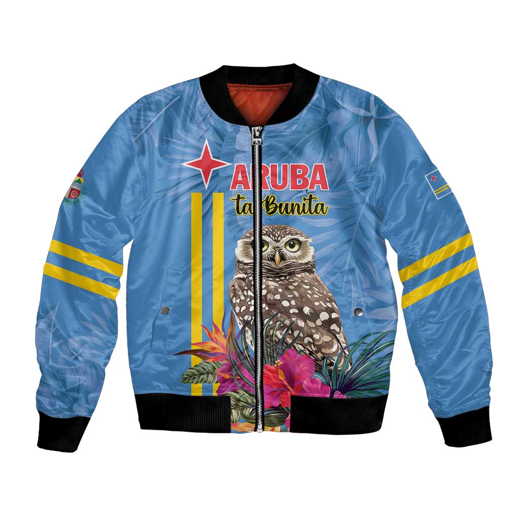 Aruba ta Bonita Bomber Jacket Aruba Shoco Tropical Vibe - Wonder Print Shop