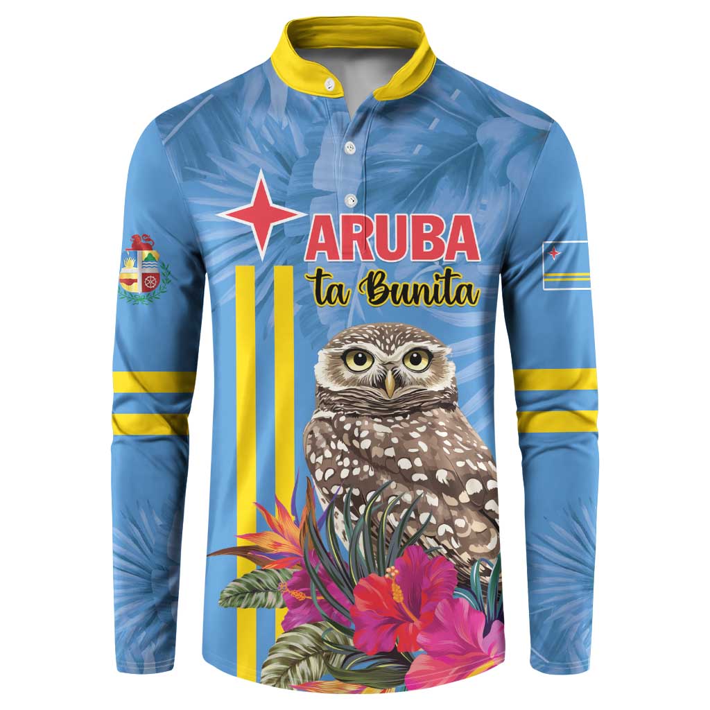 Aruba ta Bonita Button Sweatshirt Aruba Shoco Tropical Vibe - Wonder Print Shop