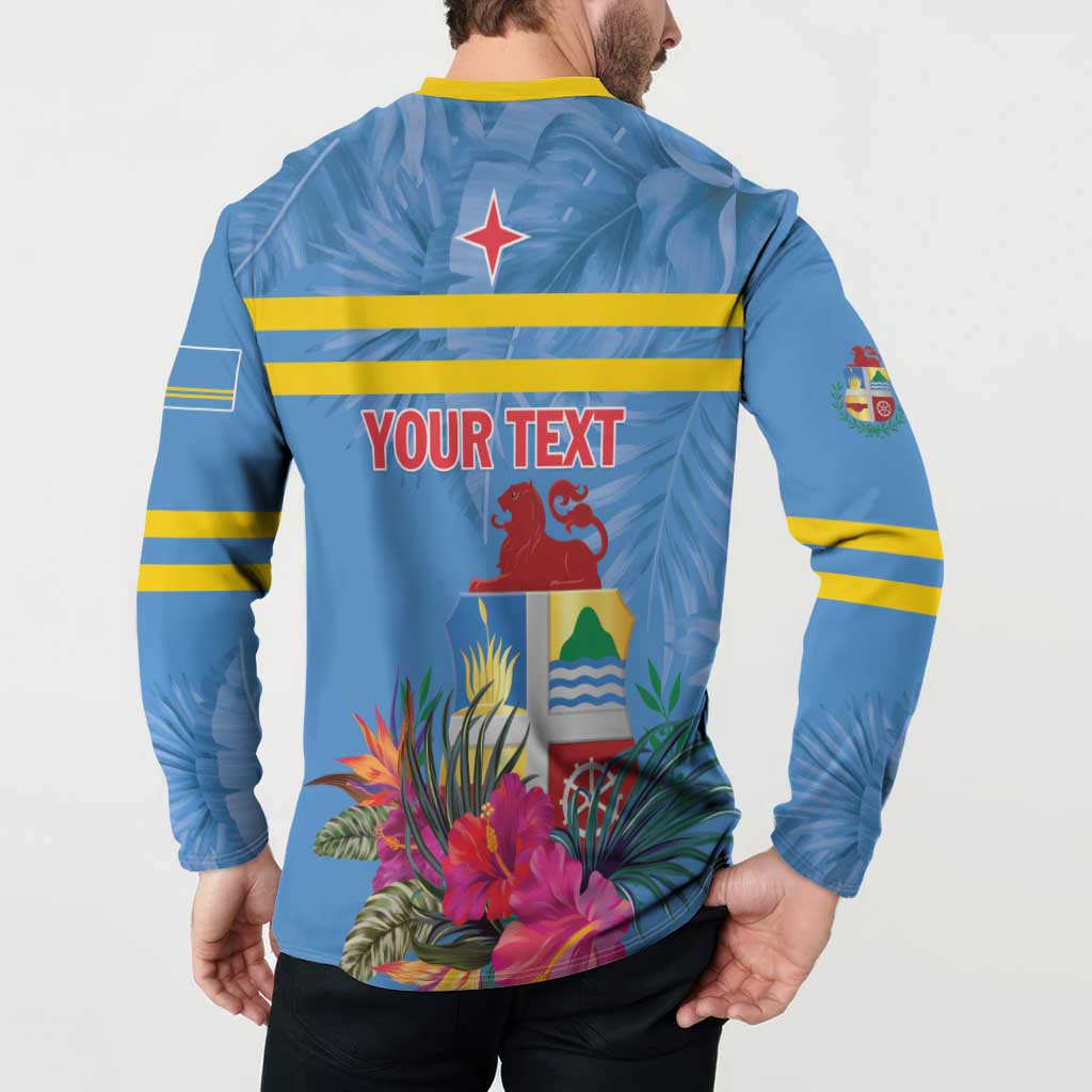 Aruba ta Bonita Button Sweatshirt Aruba Shoco Tropical Vibe - Wonder Print Shop
