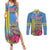 Aruba ta Bonita Couples Matching Summer Maxi Dress and Long Sleeve Button Shirt Aruba Shoco Tropical Vibe - Wonder Print Shop
