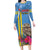 Aruba ta Bonita Family Matching Long Sleeve Bodycon Dress and Hawaiian Shirt Aruba Shoco Tropical Vibe - Wonder Print Shop