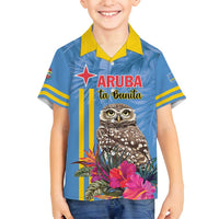 Aruba ta Bonita Family Matching Long Sleeve Bodycon Dress and Hawaiian Shirt Aruba Shoco Tropical Vibe - Wonder Print Shop