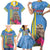 Aruba ta Bonita Family Matching Short Sleeve Bodycon Dress and Hawaiian Shirt Aruba Shoco Tropical Vibe - Wonder Print Shop