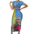 Aruba ta Bonita Family Matching Short Sleeve Bodycon Dress and Hawaiian Shirt Aruba Shoco Tropical Vibe - Wonder Print Shop