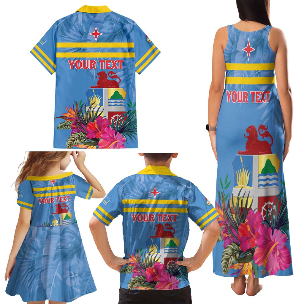 Aruba ta Bonita Family Matching Tank Maxi Dress and Hawaiian Shirt Aruba Shoco Tropical Vibe - Wonder Print Shop