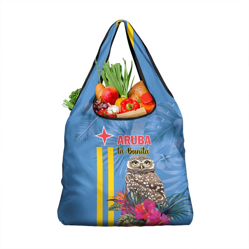 Aruba ta Bonita Grocery Bag Aruba Shoco Tropical Vibe