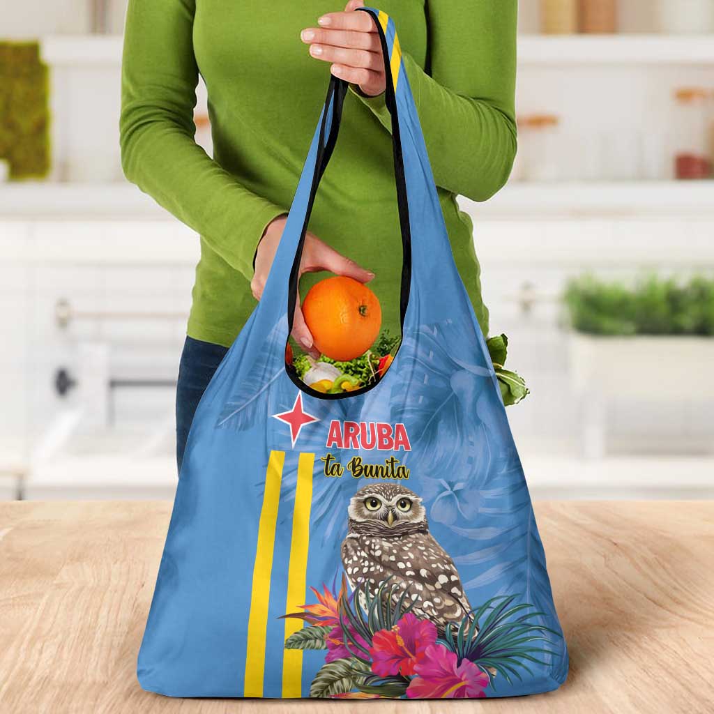 Aruba ta Bonita Grocery Bag Aruba Shoco Tropical Vibe