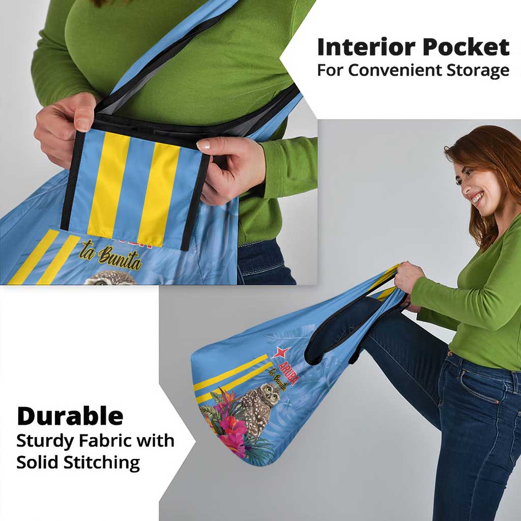 Aruba ta Bonita Grocery Bag Aruba Shoco Tropical Vibe