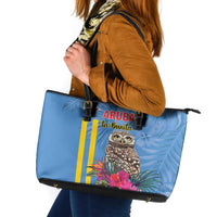 Aruba ta Bonita Leather Tote Bag Aruba Shoco Tropical Vibe - Wonder Print Shop