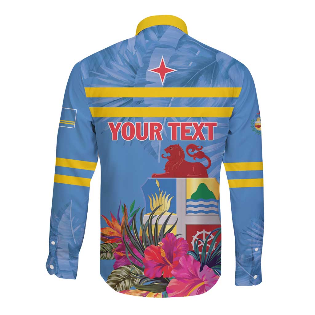 Aruba ta Bonita Long Sleeve Button Shirt Aruba Shoco Tropical Vibe - Wonder Print Shop