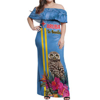 Aruba ta Bonita Off Shoulder Maxi Dress Aruba Shoco Tropical Vibe - Wonder Print Shop