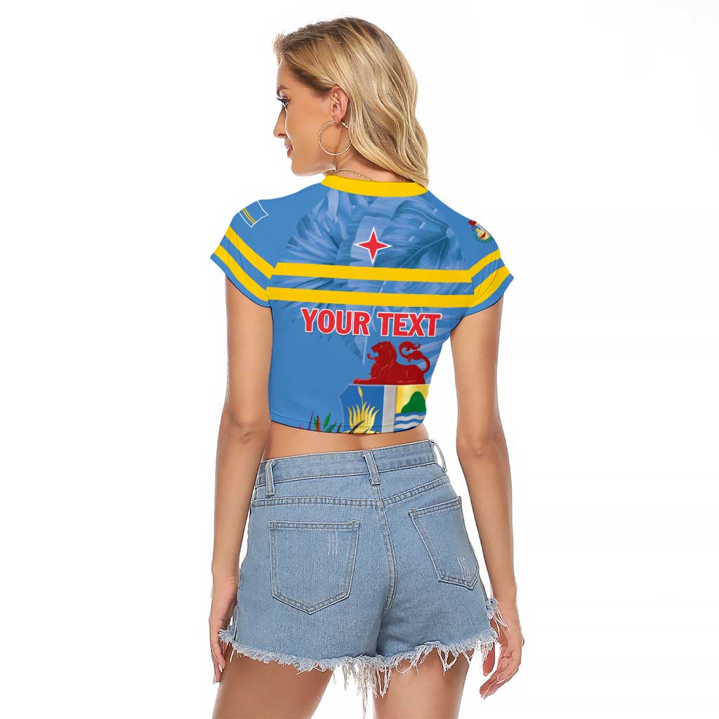 Aruba ta Bonita Raglan Cropped T Shirt Aruba Shoco Tropical Vibe - Wonder Print Shop