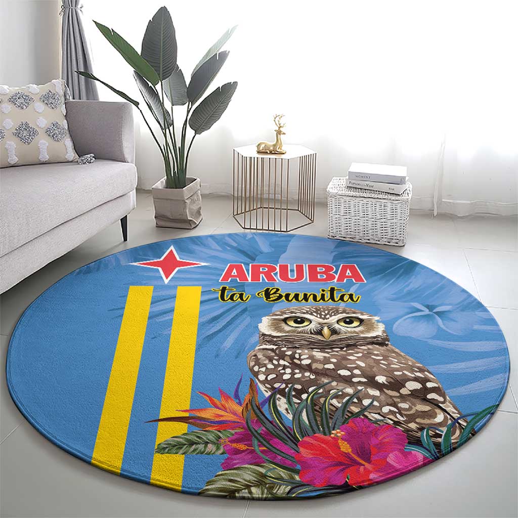 Aruba ta Bonita Round Carpet Aruba Shoco Tropical Vibe