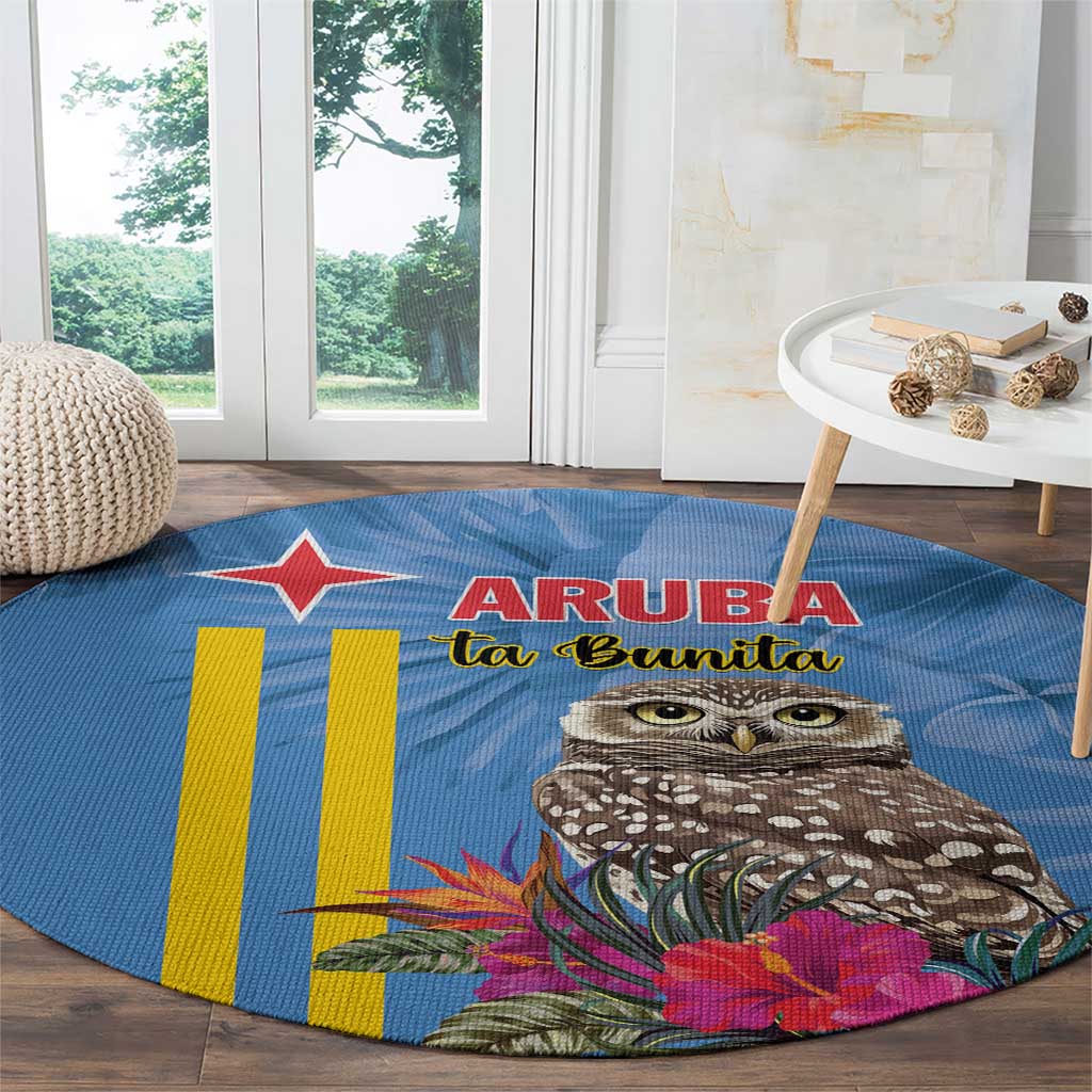 Aruba ta Bonita Round Carpet Aruba Shoco Tropical Vibe