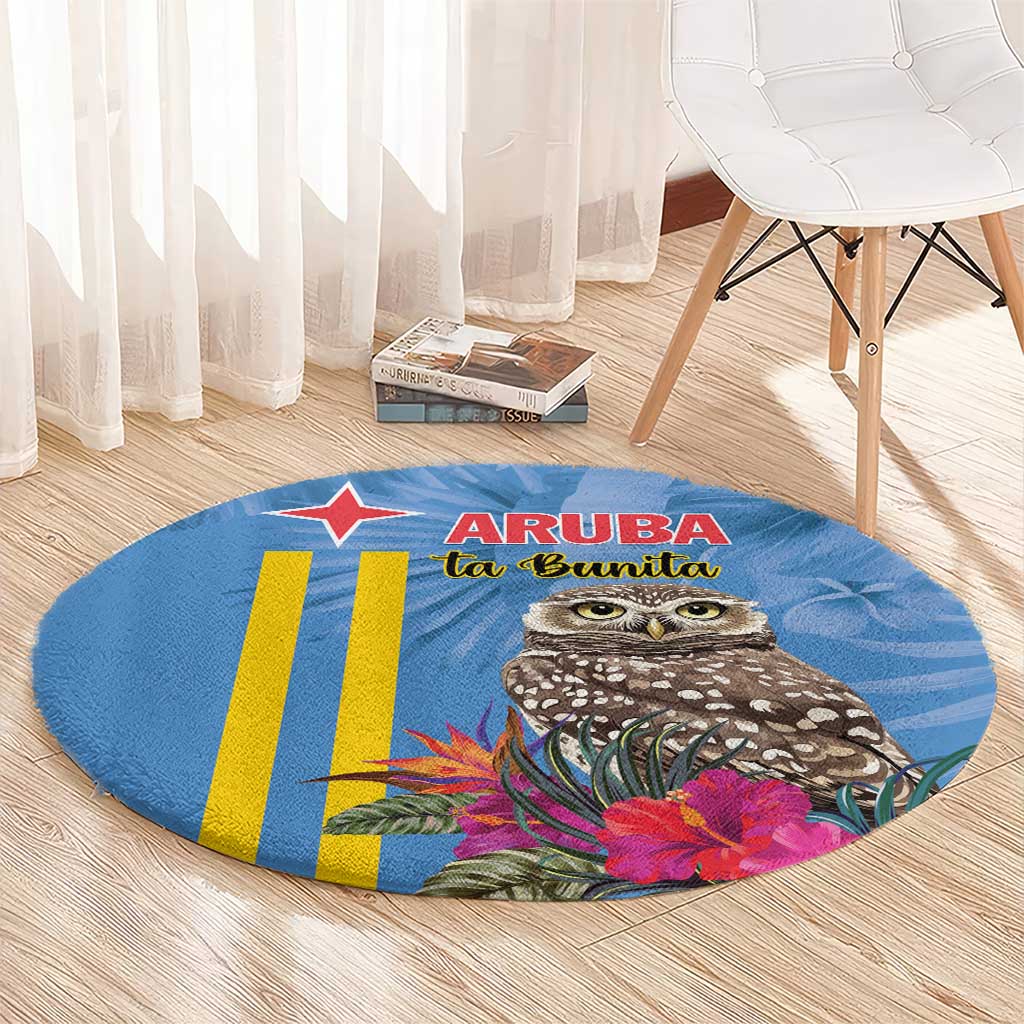Aruba ta Bonita Round Carpet Aruba Shoco Tropical Vibe