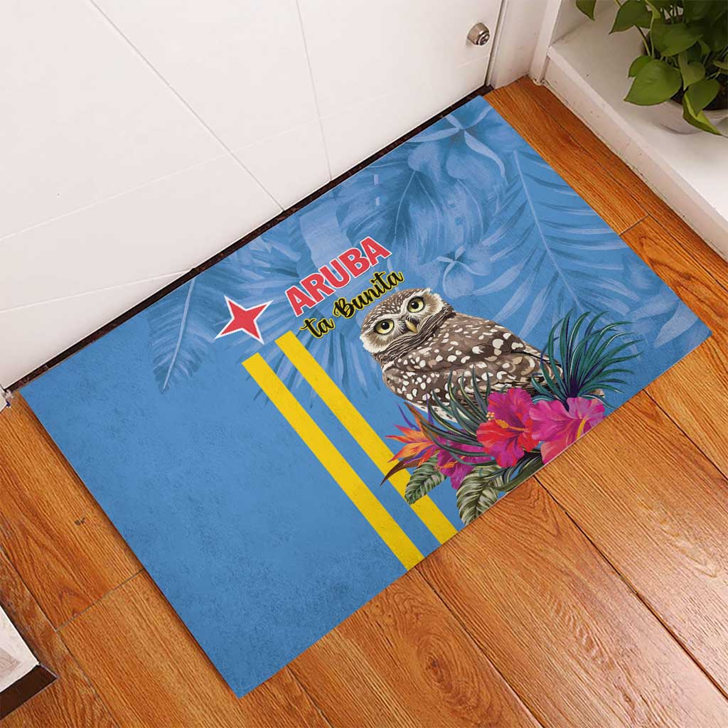 Aruba ta Bonita Rubber Doormat Aruba Shoco Tropical Vibe - Wonder Print Shop