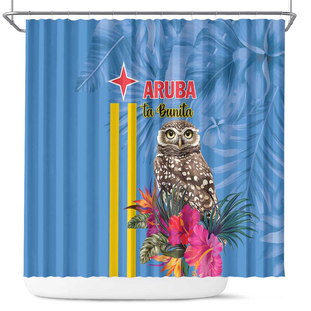 Aruba ta Bonita Shower Curtain Aruba Shoco Tropical Vibe