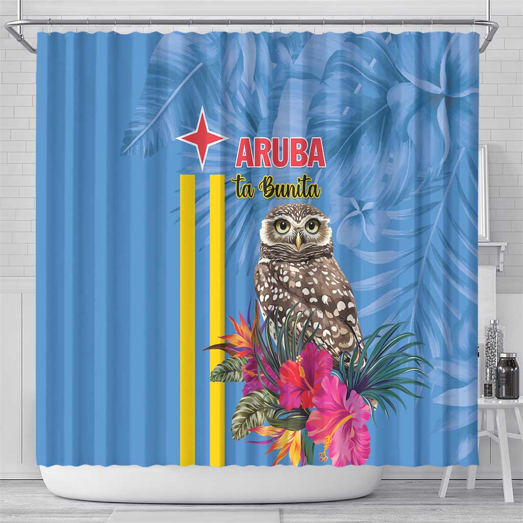 Aruba ta Bonita Shower Curtain Aruba Shoco Tropical Vibe