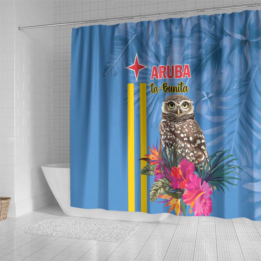 Aruba ta Bonita Shower Curtain Aruba Shoco Tropical Vibe