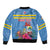 Aruba ta Bonita Sleeve Zip Bomber Jacket Aruba Shoco Tropical Vibe - Wonder Print Shop
