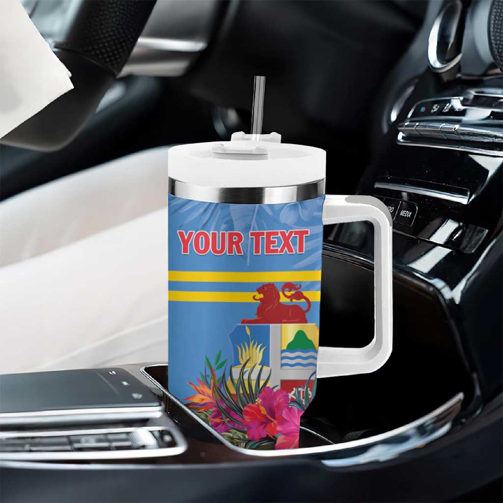 Aruba ta Bonita Tumbler With Handle Aruba Shoco Tropical Vibe - Wonder Print Shop
