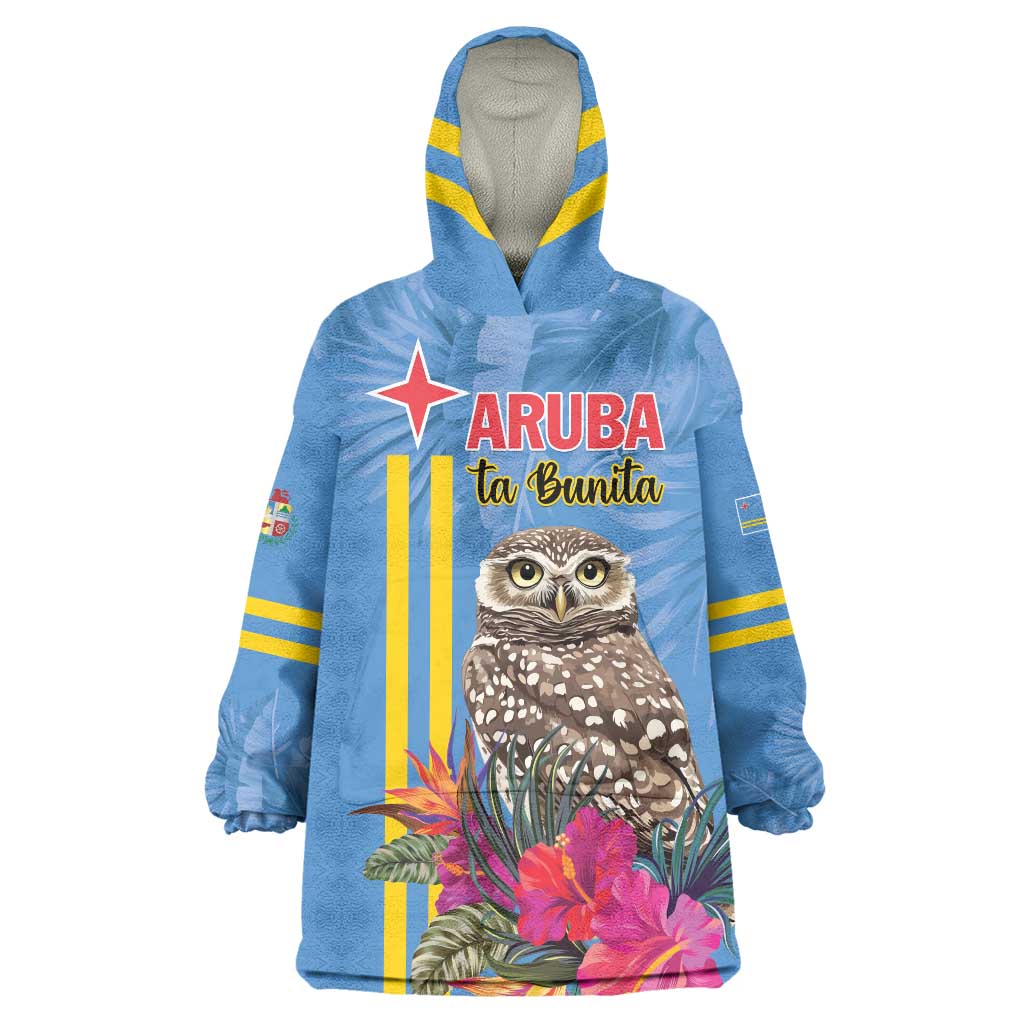 Aruba ta Bonita Wearable Blanket Hoodie Aruba Shoco Tropical Vibe - Wonder Print Shop