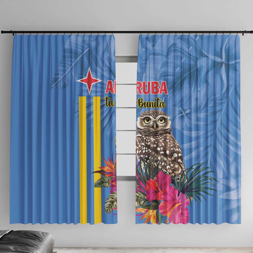 Aruba ta Bonita Window Curtain Aruba Shoco Tropical Vibe - Wonder Print Shop