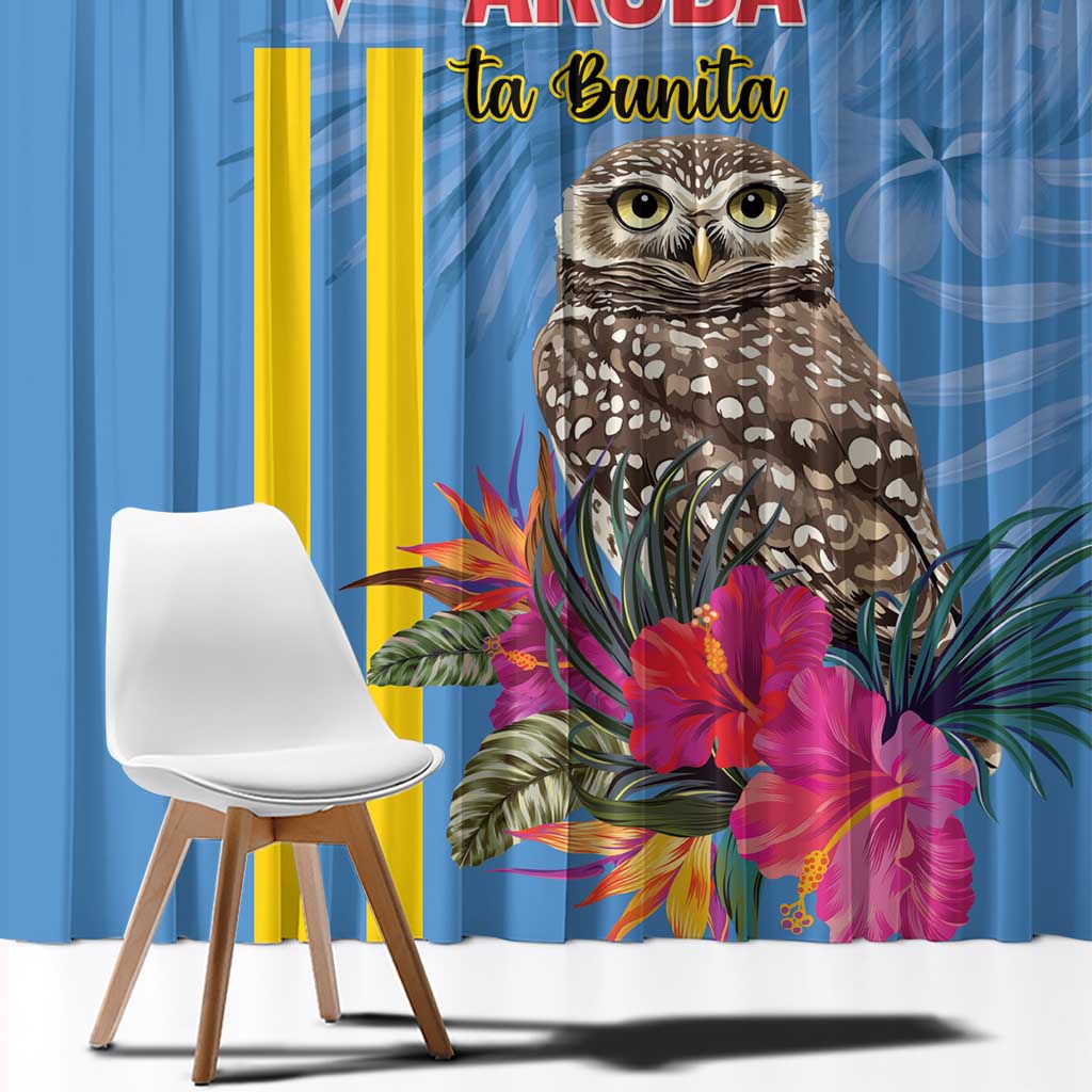 Aruba ta Bonita Window Curtain Aruba Shoco Tropical Vibe - Wonder Print Shop