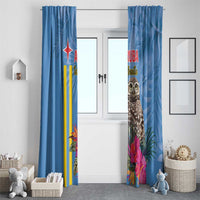 Aruba ta Bonita Window Curtain Aruba Shoco Tropical Vibe - Wonder Print Shop