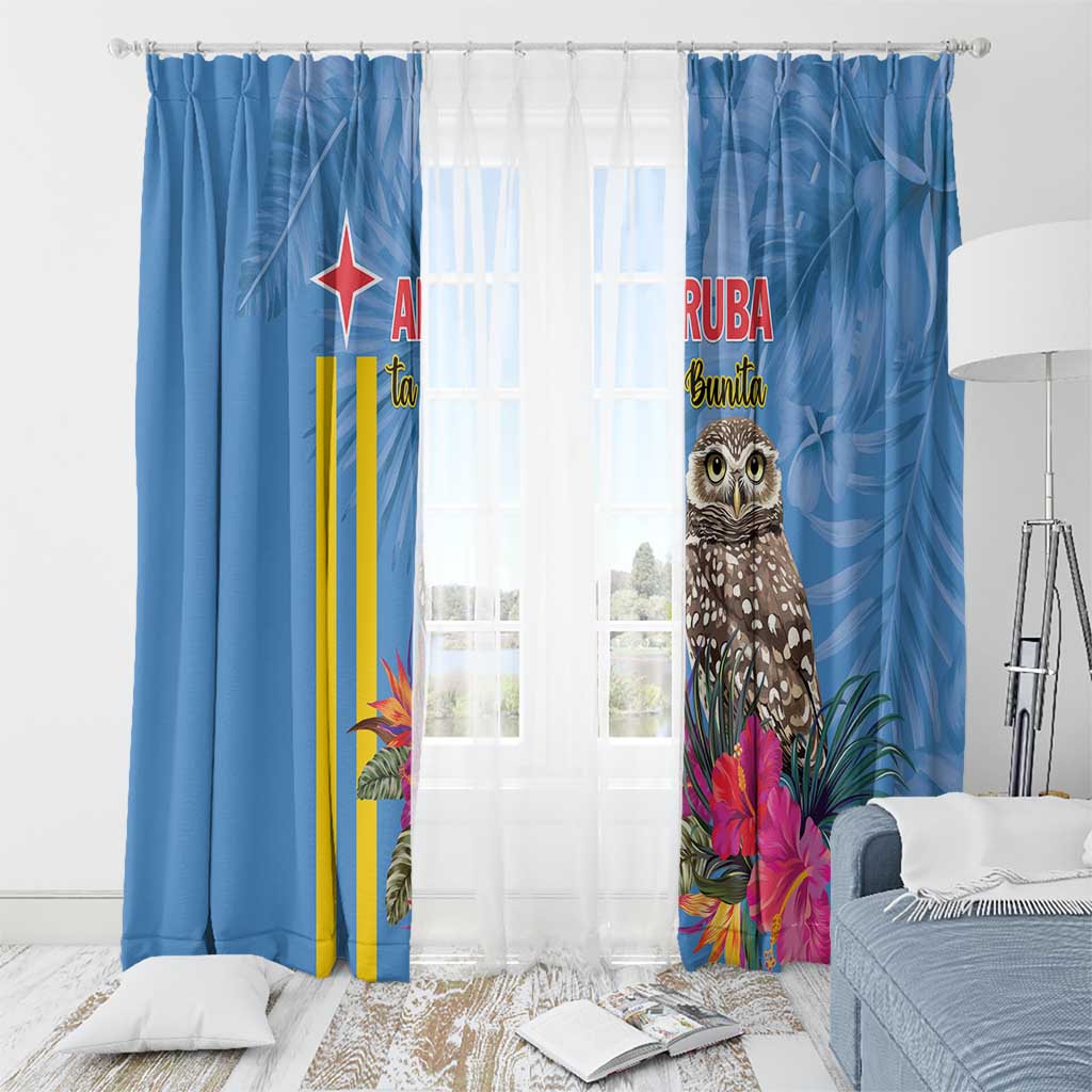Aruba ta Bonita Window Curtain Aruba Shoco Tropical Vibe - Wonder Print Shop