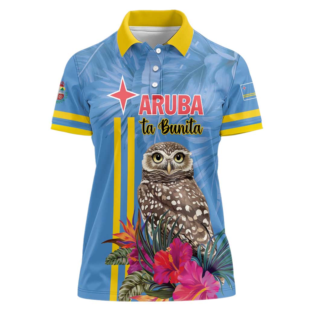 Aruba ta Bonita Women Polo Shirt Aruba Shoco Tropical Vibe - Wonder Print Shop