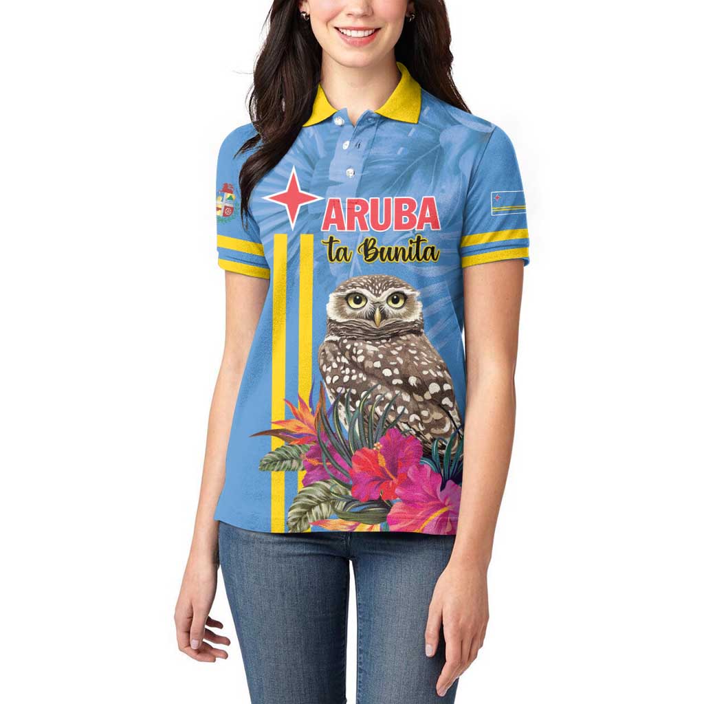Aruba ta Bonita Women Polo Shirt Aruba Shoco Tropical Vibe - Wonder Print Shop