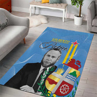 Feliz Dia di Betico Area Rug Aruba Flag Style - Wonder Print Shop