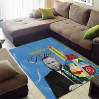 Feliz Dia di Betico Area Rug Aruba Flag Style - Wonder Print Shop