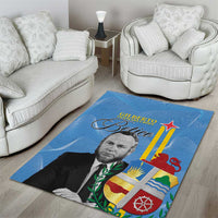 Feliz Dia di Betico Area Rug Aruba Flag Style - Wonder Print Shop