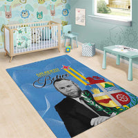 Feliz Dia di Betico Area Rug Aruba Flag Style - Wonder Print Shop